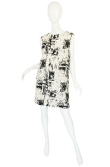 Recent Marni Graphic Abstract Print Cotton Sack Dress