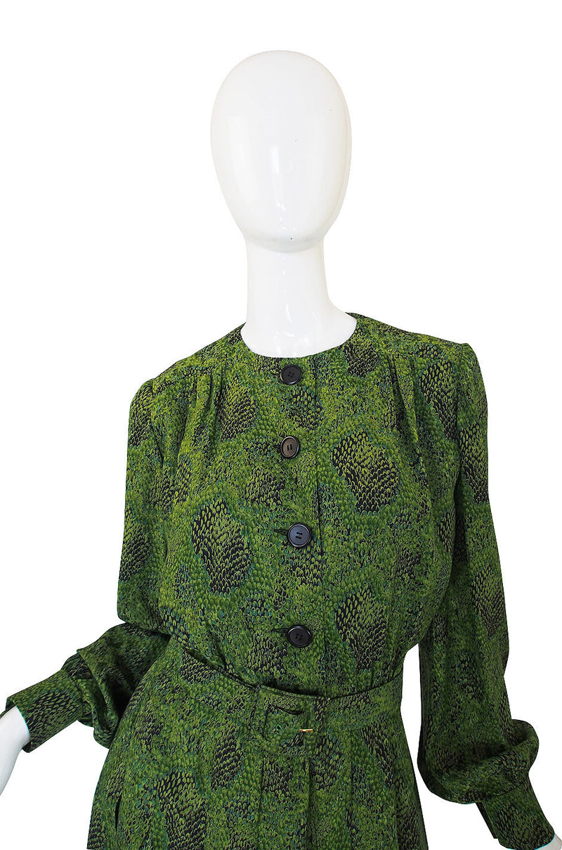1971 Givenchy Haute Couture Silk Dress