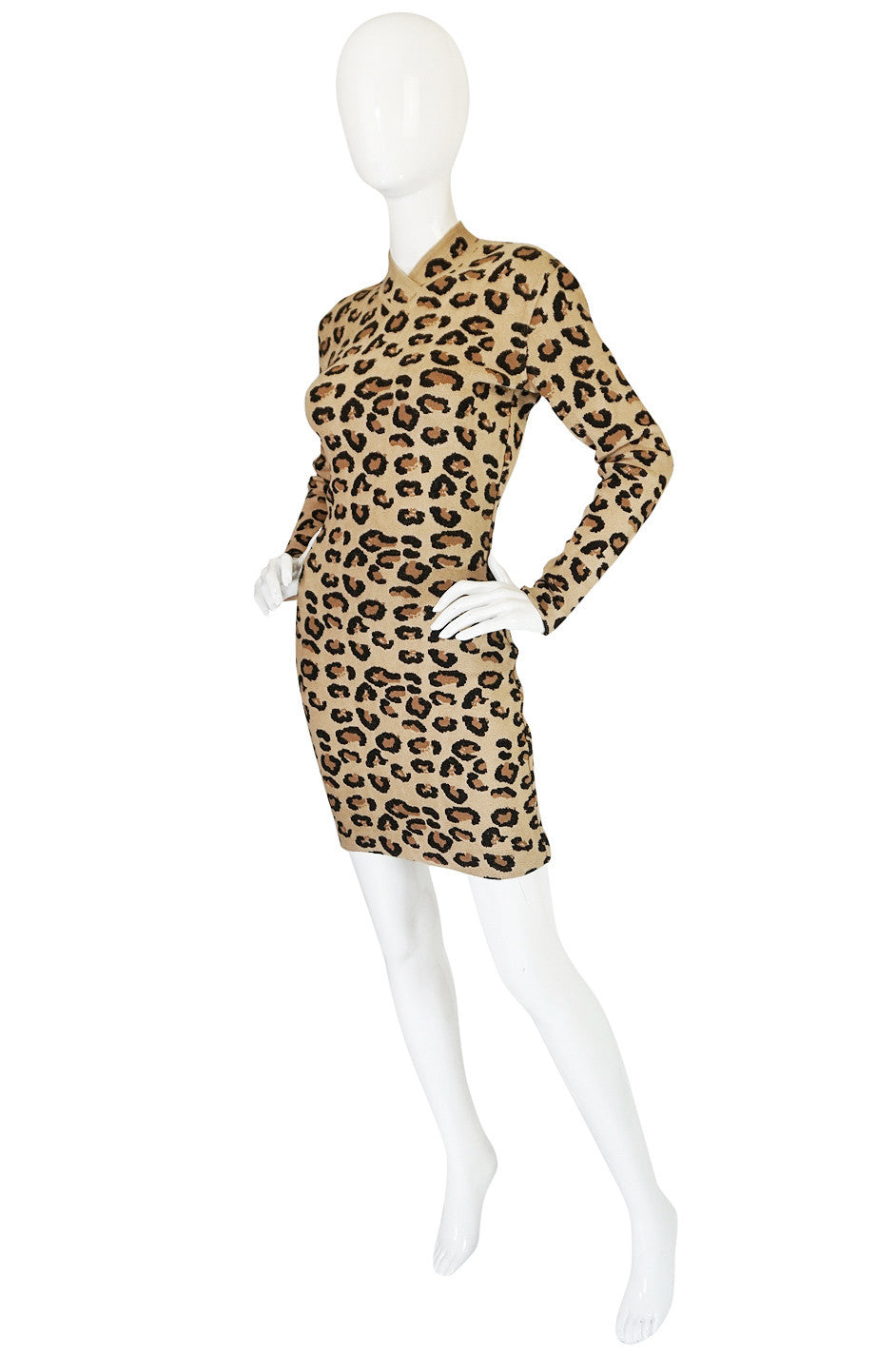 Iconic Fall 1991 Museum Held Alaia Leopard Corset Top