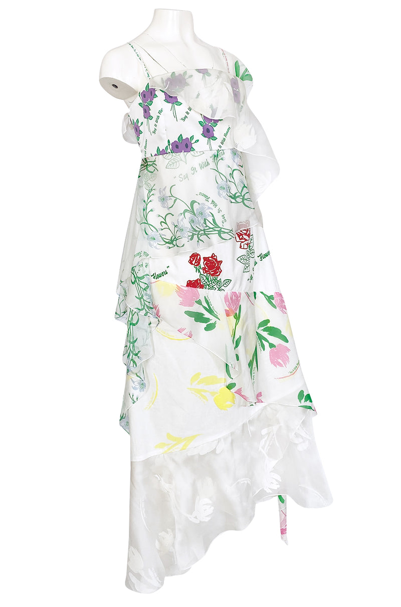 Resort 2018 Rosie Assoulin "Say It With Flowers" Printed Floral Dress