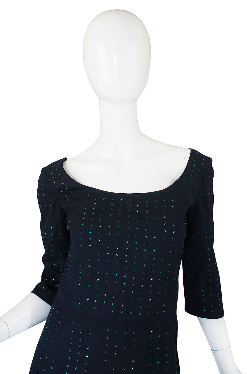 Recent Miu Miu Dress with Green Rhinestones – Shrimpton Couture