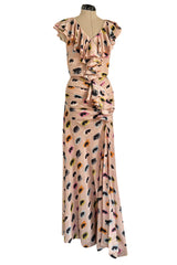 Bias Cut Fall 2012 Moschino Cheap & Chic 'I See You' Silk Eye Print Ruffle Dress