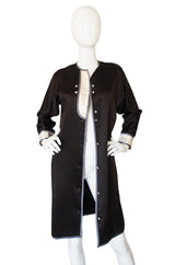 1980s Geoffrey Beene Tuxedo Shift Dress