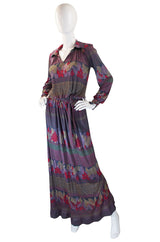 1970s Liquid Jersey Missoni Maxi Dress