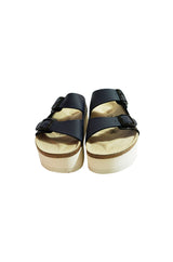 Limited Edition Navy Sacai Stacked Birkenstocks