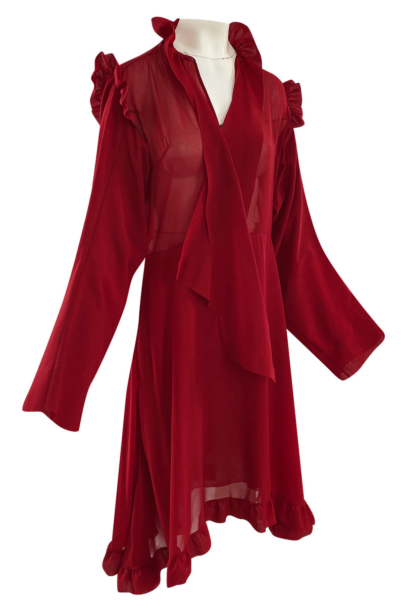 Archival Spring 2016 Vetements Runway Over-Sized Red Dress Unworn w Tags