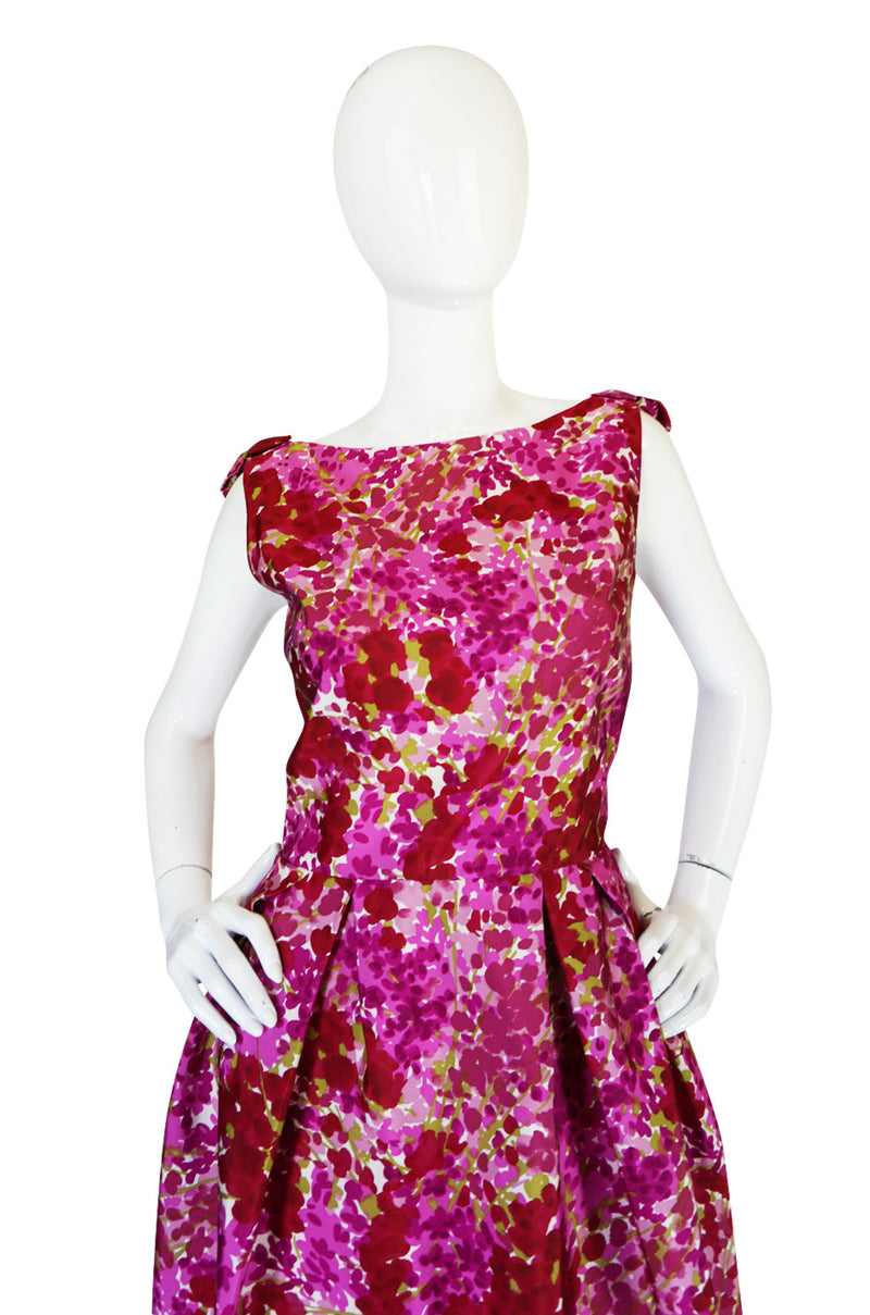 Recent NWT Christian Dior Pink Floral Silk Dress