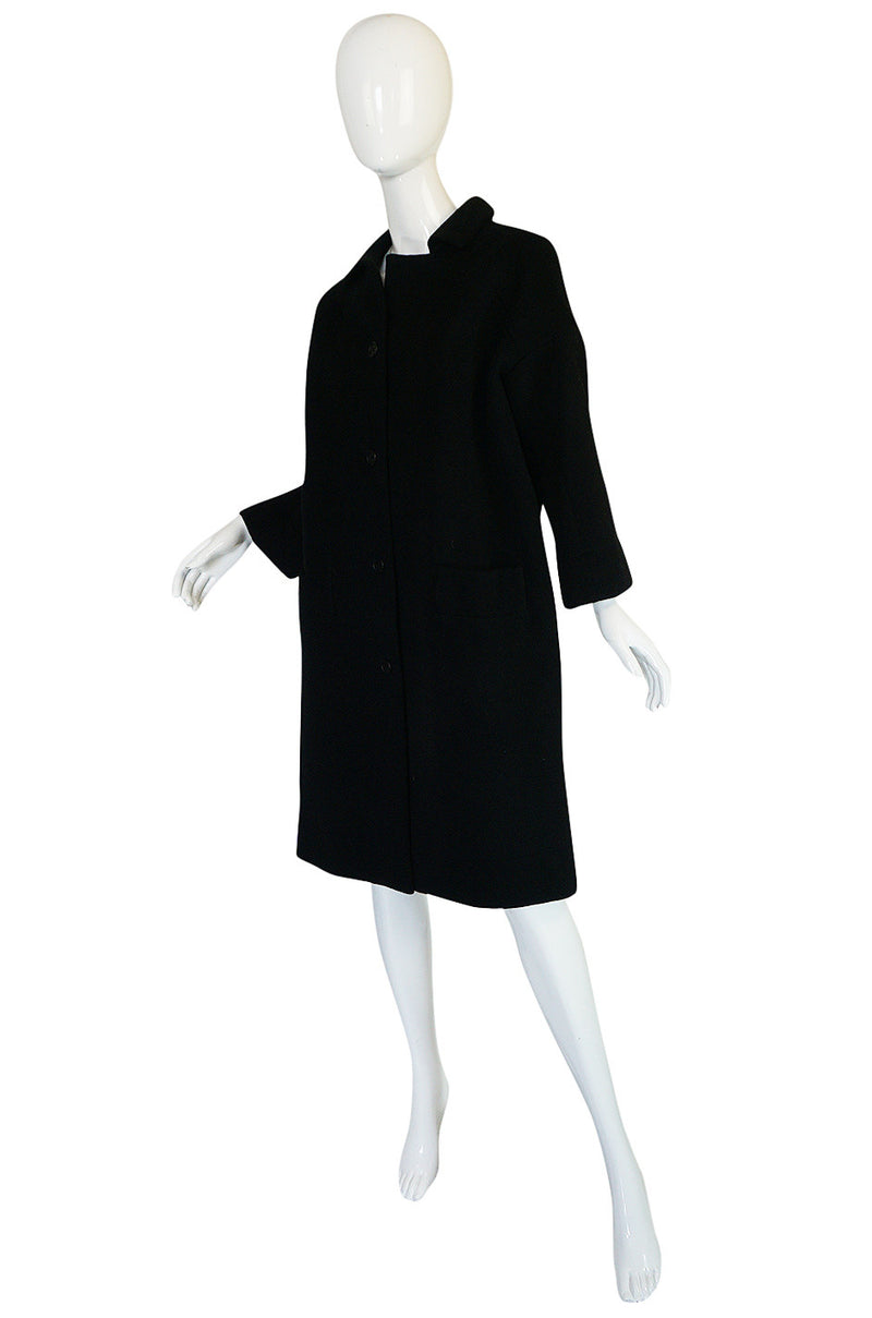 c1962-63 Cristobal Balenciaga Haute Couture Cashmere Coat