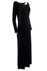 Important Fall 1996 Tom Ford for Gucci KeyHole Gown w Gold G-string Belt