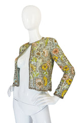 1970s Chanel Haute Couture Lesage Bead, Sequin & Embroidered Silk Jacket