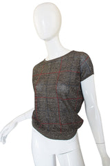 1970s Gianni Versace Lurex Sweater Top