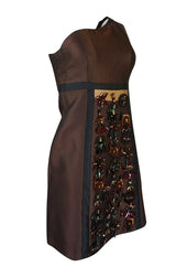 S/S 2005 Prada Runway Look 48 One Shoulder Embellished Silk Dress