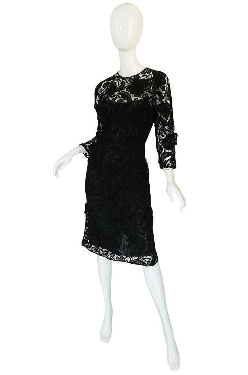 F/W 2008 Prada Runway Wait Listed Black Lace Dress – Shrimpton Couture