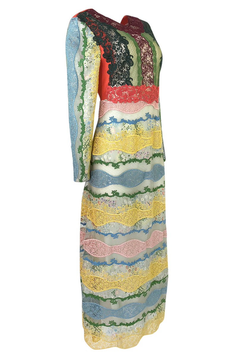 Resort 2016 Valentino Lace, Silk and Cotton Backless Patchwork Dress Shrimpton Couture Resort 2016 Valentino Lace, Silk and Cotton Backless Patchwork Dress Shrimpton Couture