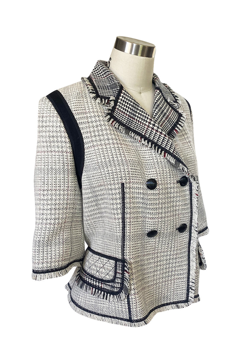 Recent Louis Vuitton Fringe Edging Detailed Wool 'Blanket' Jacket –  Shrimpton Couture