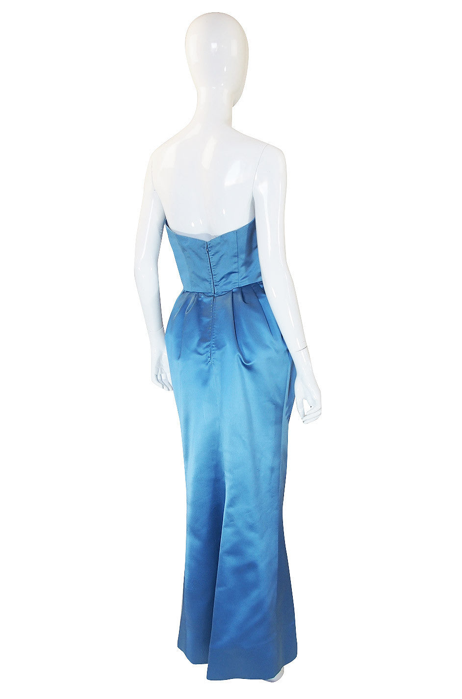 1950s Pale Blue Silk Dress – Shrimpton Couture