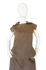 Darling 1960s Dotted Pierre Cardin Top and Skirt Set
