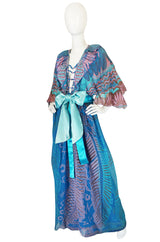 Rare 1978 Zandra Rhodes "Mexican Collections" Gown
