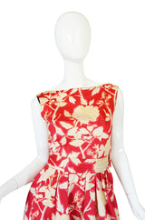 1960s Marc Bohan for Christian Dior Floral Print Dress