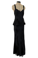 Gorgeous Spring 2005 Christian Dior by John Galliano Black Silk & Lace Dress