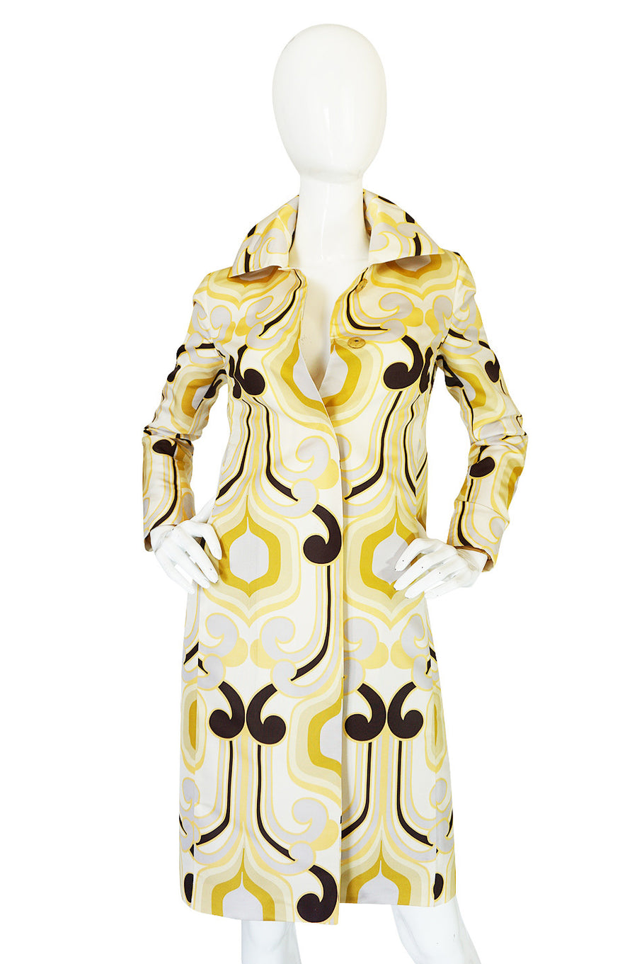 Miu Miu 2005SS コート Miu Miu 2005SS コート S/S 2005 Miu Miu Runway Geometric Print Silk