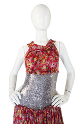 1990s Silk & Sequin Dolce and Gabbana dress