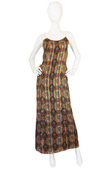 1974 True Haute Couture Chanel Silk Chiffon Dress