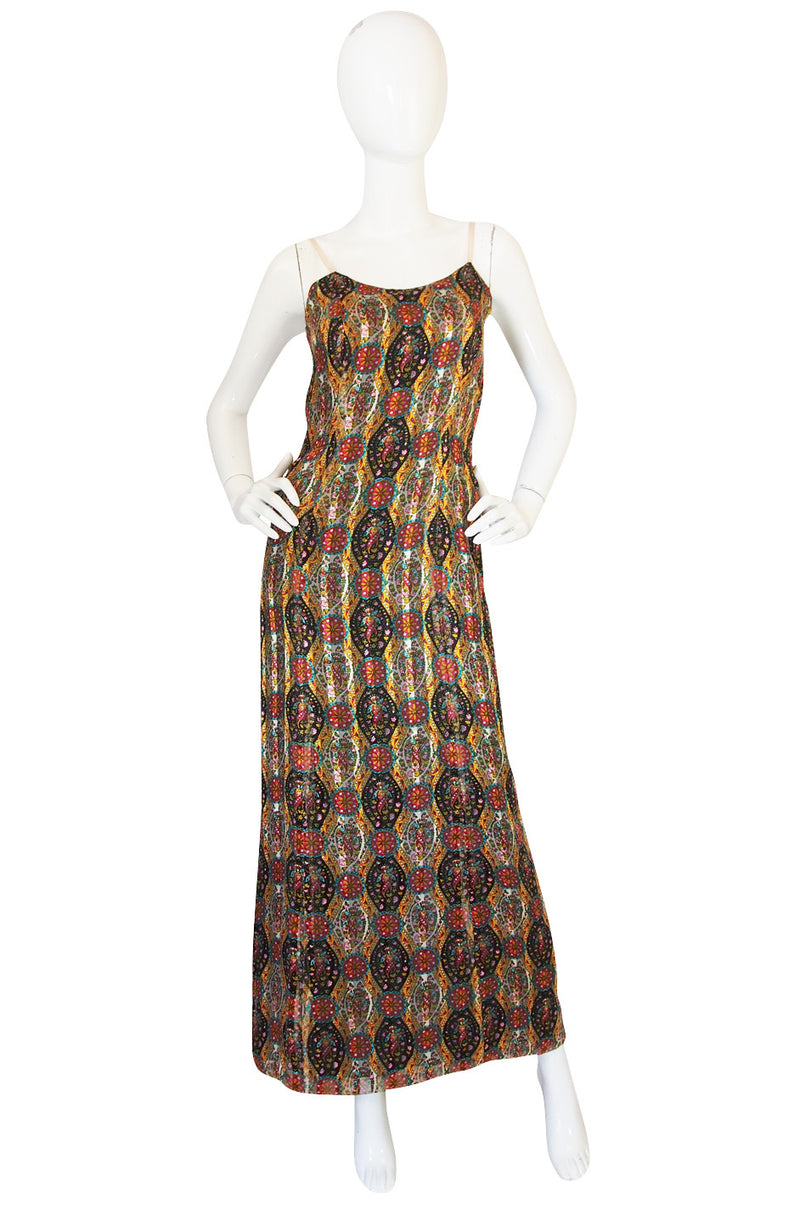 1974 True Haute Couture Chanel Silk Chiffon Dress