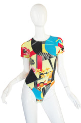 1990s Versace Versus Body Suit & Mini Skirt