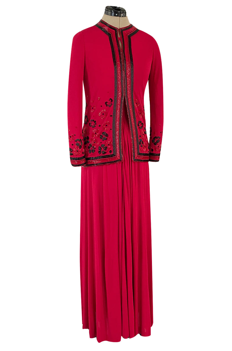 Spring 1976 Chanel Haute Couture Silk Jersey Dress & Lesage Beaded Jac –  Shrimpton Couture