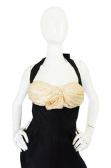c1947 Pale Blush Pink "Petal" Bust Fitted Silk Dress
