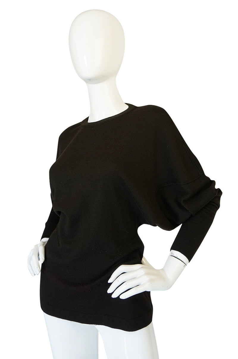 Rare 1980s Chocolate Azzedine Alaia Knit Sweater