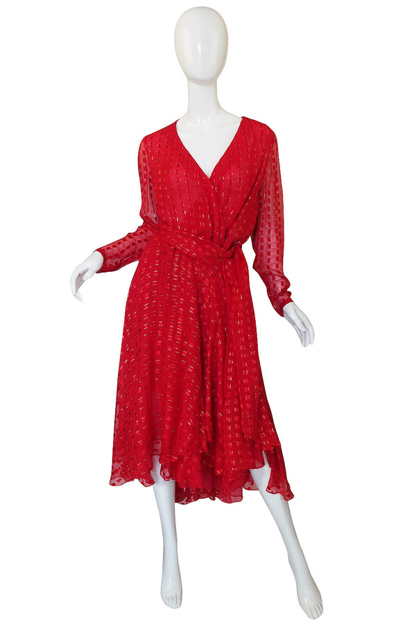 1978 Numbered Dior Patron Original Silk Dress Set
