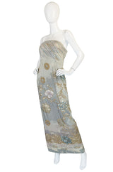 F/W 1995-96 Giorgio Armani Couture Fully Beaded Runway Dress