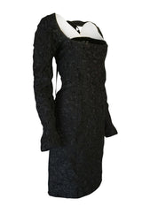F/W 2002 Tom Ford for Yves Saint Laurent Runway Textured Dress