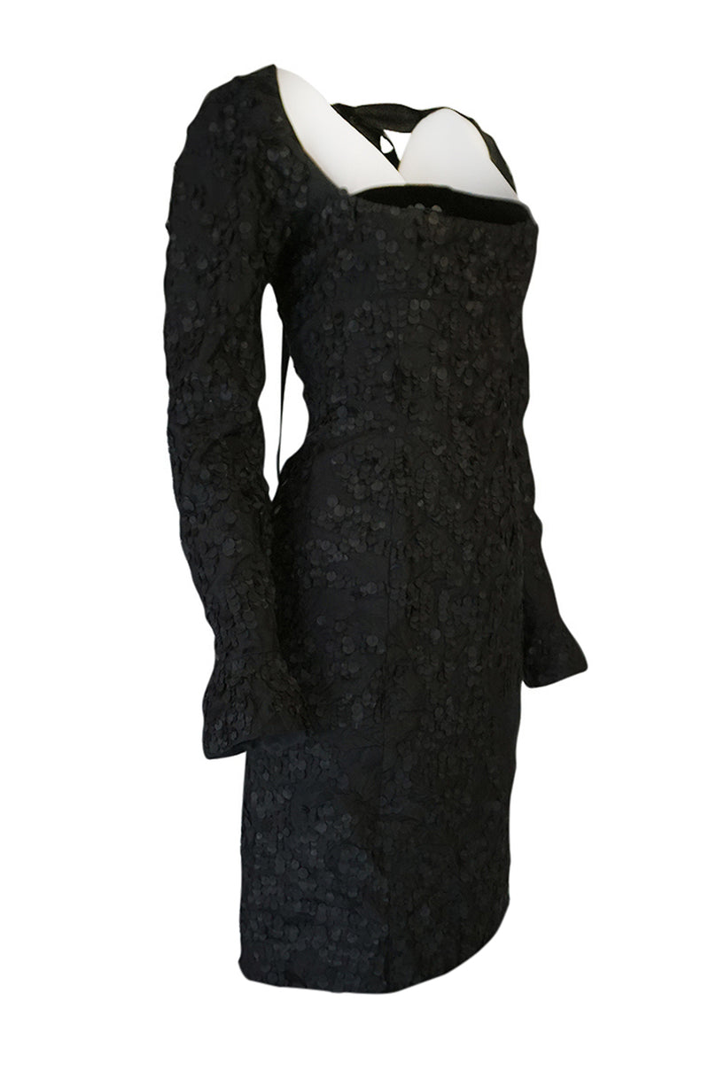 F/W 2002 Tom Ford for Yves Saint Laurent Runway Textured Dress