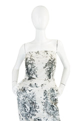 F/W 2007 Jean Paul Gaultier Baroque Strapless Silk Dress