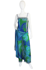 Rare 1960s Emilio Pucci Couture Beaded Jumpsuit