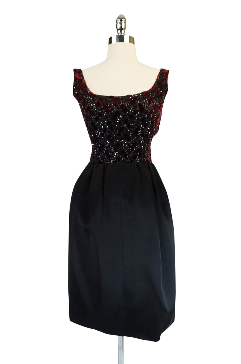 c1962 Lesage Embellished Haute Couture Givenchy Dress
