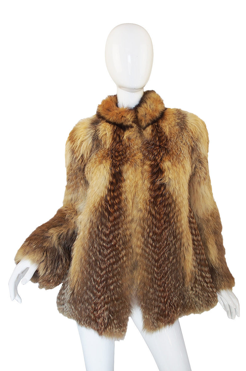 Stunning 1970s Biba Fox Fur Jacket
