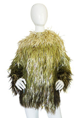 Museum Exhibited F/W 2000 Chloe Runway Plastic Feather Coat