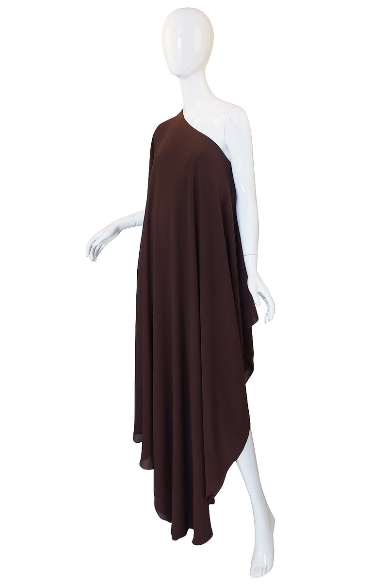 Rare 1970s Silk Grecian Jacqueline de Ribes Gown