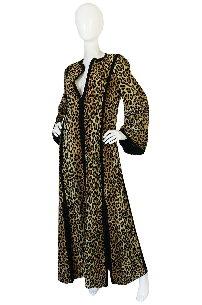 Statement c1969-75 Malcolm Starr Leopard Caftan Dress