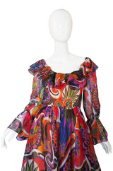 1960s Silk Oscar de la Renta Dress