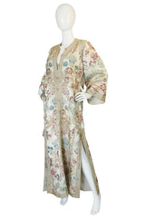 1960s Gold & Cream Brocade Morrocan Wedding Caftan