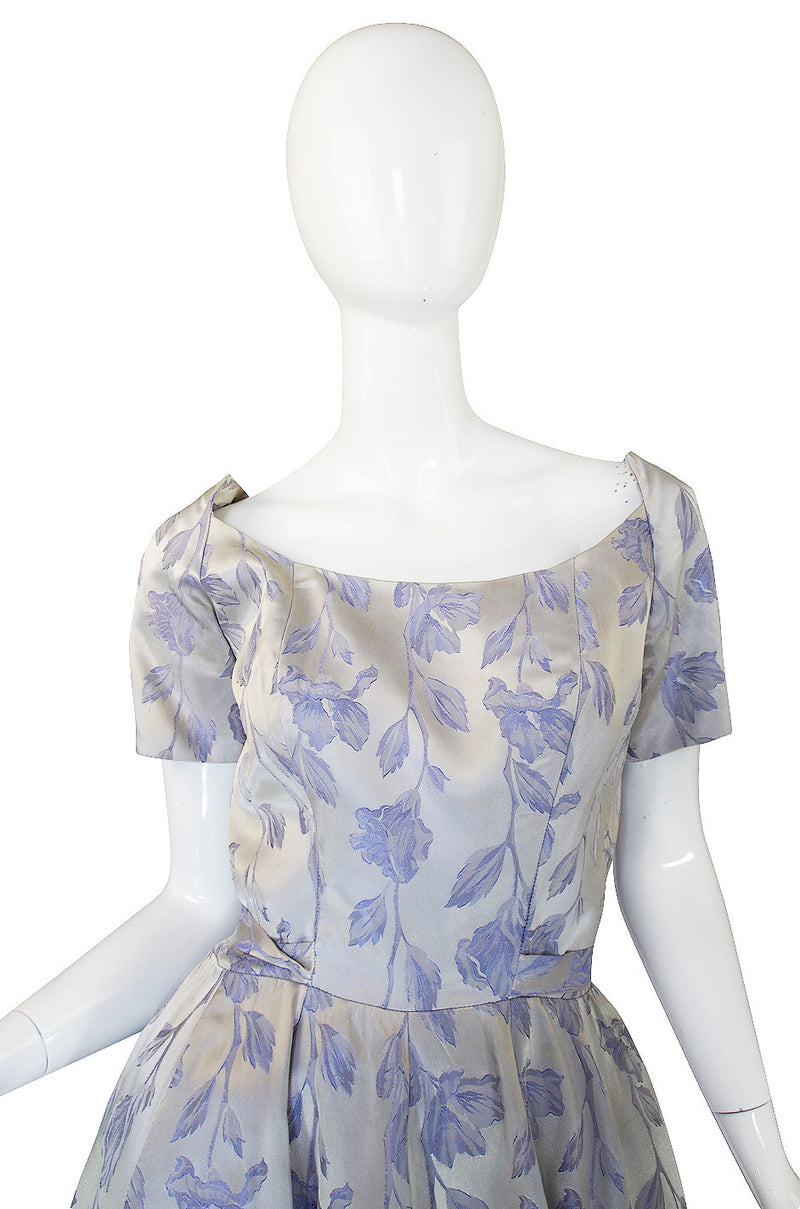 1950s Silvered Lavender Suzy Perette Dress