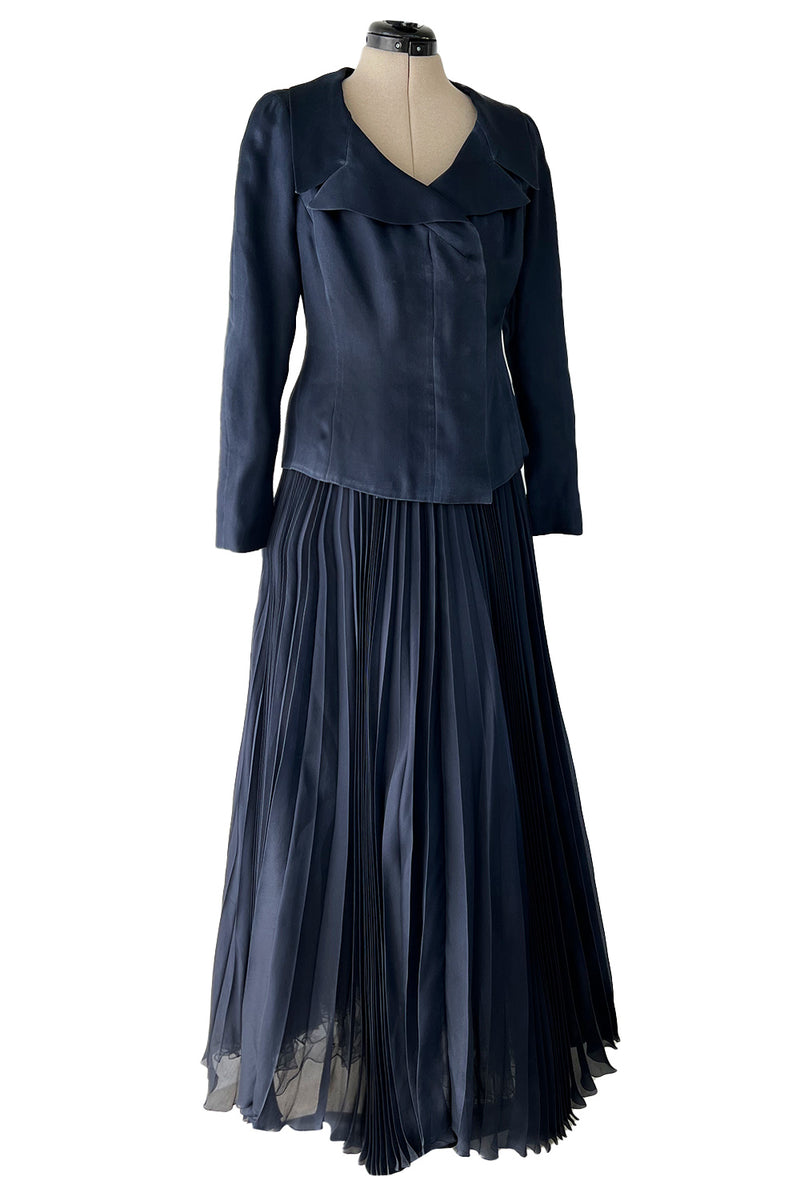 Incredible 1990s Chanel by Karl Lagerfeld Haute Couture Blue Organza S –  Shrimpton Couture