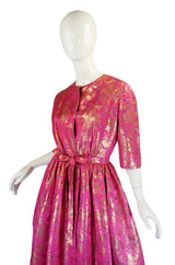 1960s Pink & Gold Brocade Larry Aldrich