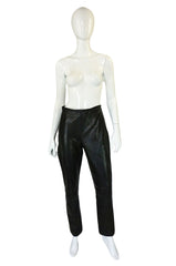 1990s Black Celine Leather Pants