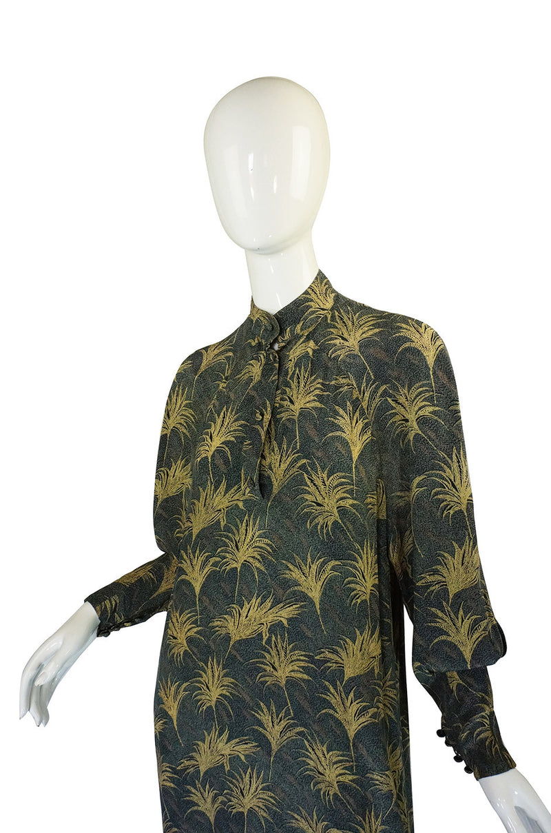 Late 1970s Ted Lapidus Silk Tunic Dress